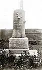 Built in 1920, Croix de Chemin, or Wayside Cross, commemorates the first mass at Bas-de-l’Église Nord.