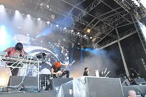 Crossfaith performing at Rock am Ring in 2014