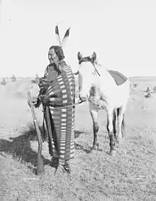 Image 10"Crow Dog", a Brulé Native American in 1898. (from History of Nebraska)