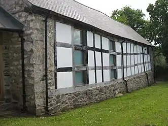 Timber framed Cruck Barn at Ty-Coch