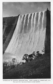 Crystal Springs Dam, 1911