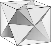 Two tetrahedra in a cube