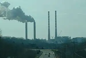 Cumberland fossil fuel plant in Cumberland City