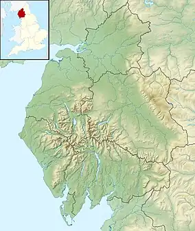 Firbank Fell is located in Cumbria