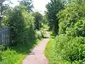 The Sustrans cyclepath looking towards Dreghorn