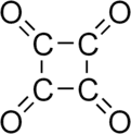 Skeletal formula of cyclobutanetetrone