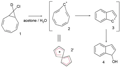 the cyclononatetraenyl cation