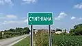 Cynthiana community sign.