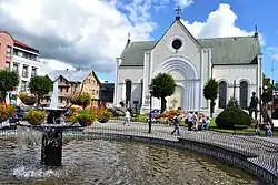 Market square and Holy Cross church