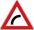 A 1a: Sharp turn to the right