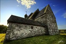 Rear view of Dønnes Church