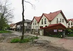 Zyndrama z Maszkowic Street located in the neighbourhood of Dąbrówka Grzybowska, in 2017.