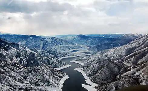 Lake Kozjak in winter