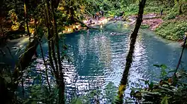 Lake Kaco, a natural lake with a unique characteristic of its water color, part of Kerinci Seblat National Park