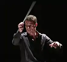 David Charles Abell conducting at Glimmerglass Opera, 2008