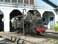 Esslingen B25 03 rack tank locomotive at the shed