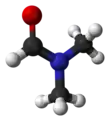 Ball and stick model of dimethylformamide