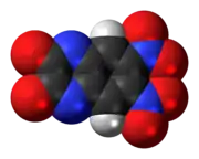 Space-filling model of DNQX