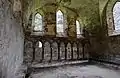 Interior of Dryburgh Abbey Chapterhouse