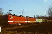 Freight train in Gelsenkirchen-Wattenscheid in 1993