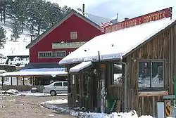 Businesses along State Highway 119 in Rollinsville, April 2005