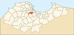 Location of Bir Mourad Raïs in Algiers Province