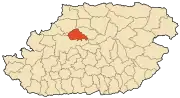 Location in Tizi Ouzou Province