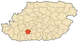 Commune Location in the Tizi Ouzou wilaya.