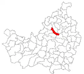 Location in Cluj County