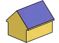 Gable roof with eaves