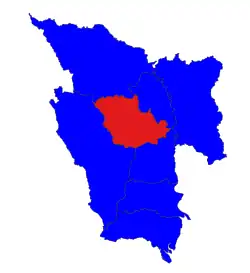 Location in Bago district