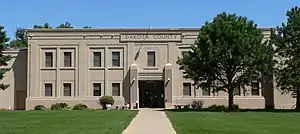 Dakota County courthouse in Dakota City