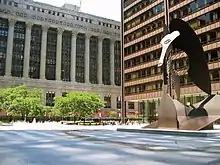 Image 38Daley Plaza and Chicago Picasso, with City Hall-County Building visible in background. At right, the Daley Center contains the state law courts. (from Chicago)