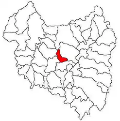 Location in Covasna County