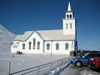 Dalvík Church in March 2008