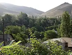 View of Damavand and the Alborz Mountains