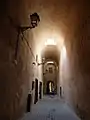 Vaulted passage in the palace ruins of the Dar el-Kebira neighbourhood