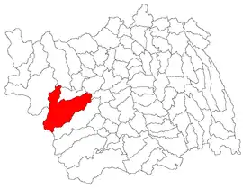 Location in Bacău County