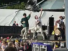 Darwin Deez performing at Bestival 2010