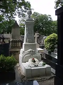 Tomb of Heinrich Heine designed by Hasselriis