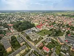 Aerial view of Janów Lubelski