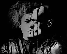 Image 19The German electronic rock duo Das Ich, 1993. Their aspect shows the influence of the goth look which returned in the 1990s. (from 1990s in fashion)