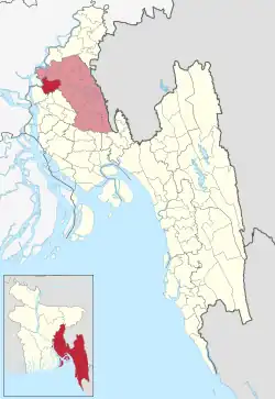 Location of Daudkandi