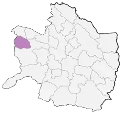 Location of Davarzan County in Razavi Khorasan province