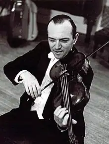 David Schwartz at the viola in the 1960s