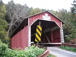 Davis Covered Bridge over the North Branch of Roaring Creek in the township