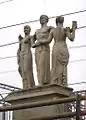 Van der Veen's last sculpture, "Unity of the Country" (1940), now in Utrecht