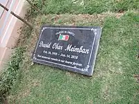 David Obar Meimban grave