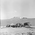 In 1955, before mining changed the shape of the hill