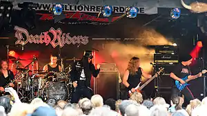 DeathRiders performing at the Headbangers Open Air 2014